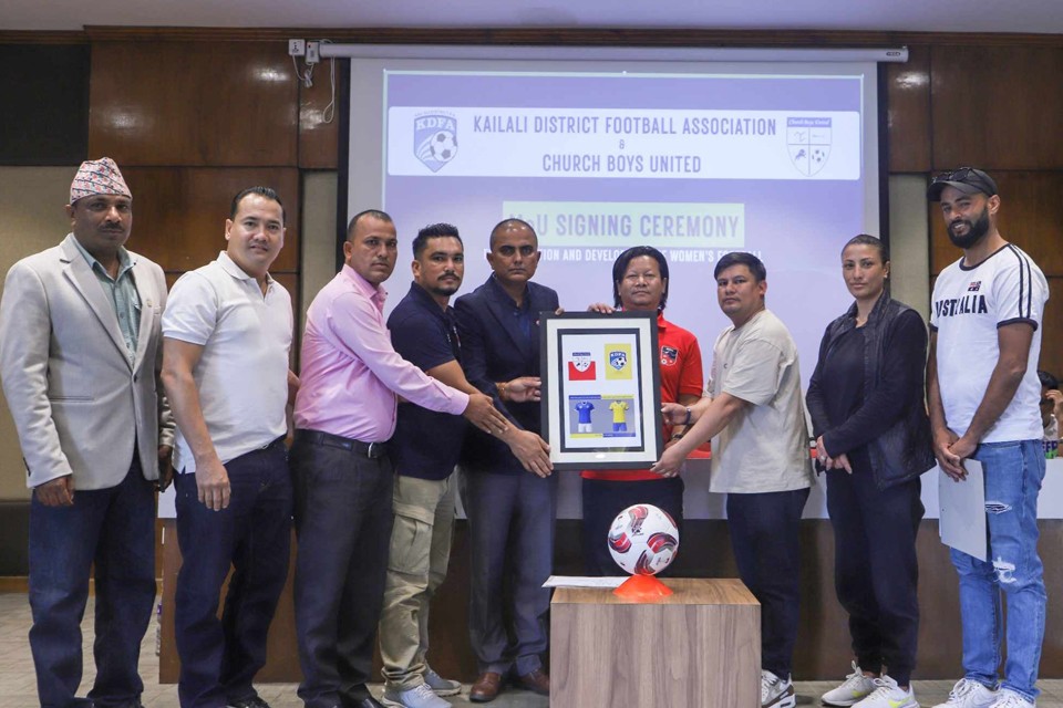 कैलाली जिल्ला फुटबल संघ र चर्च ब्वाईज बीच महत्वपूर्ण सहमति