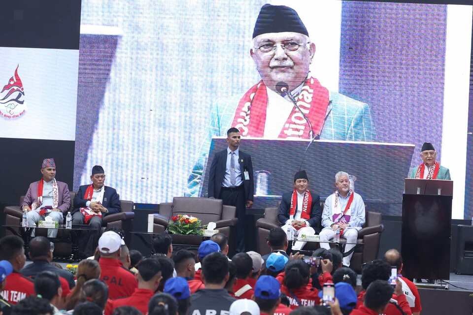 सूर्यविनायकमा ५० हजार क्षमता भएको रंगशाला निर्माण हुने : प्रधानमन्त्री ओली