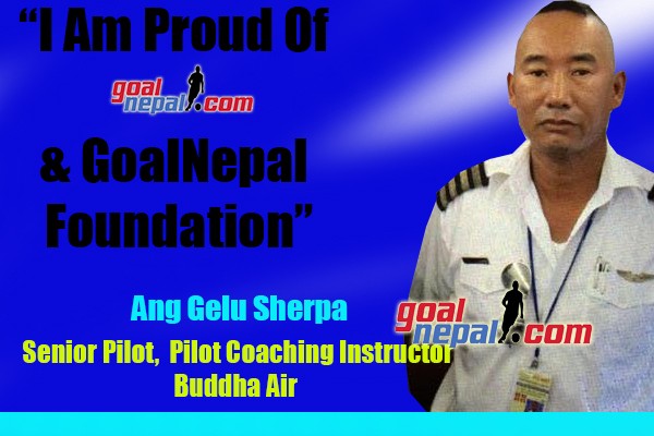 Senior Pilot Ang Gelu Sherpa Donates Footballs To Panchthar Club & Baklauri Girls Team Through GoalNepal Foundation