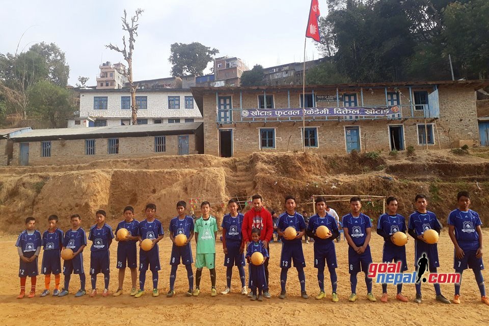 GoalNepal Foundation Donates 10 Indestructible Footballs, Jersey Sets To Khotang Football Academy