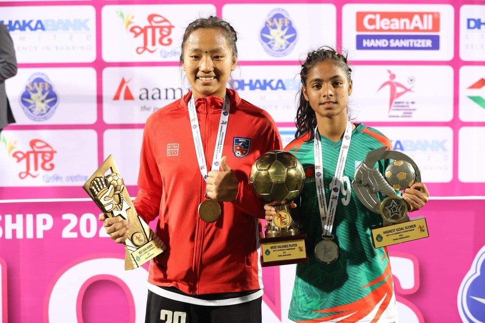 Sujata Tamang Named Best Goalkeeper In SAFF U-15 Women's Championship