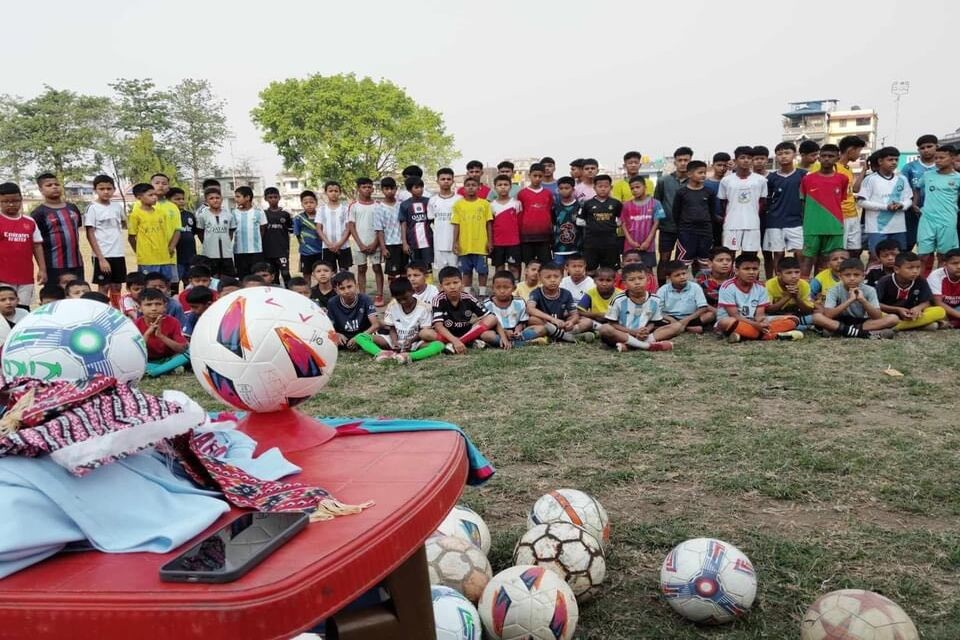 Jhapa: Kakarvitta Football Training Centre Distributes Sports Gears