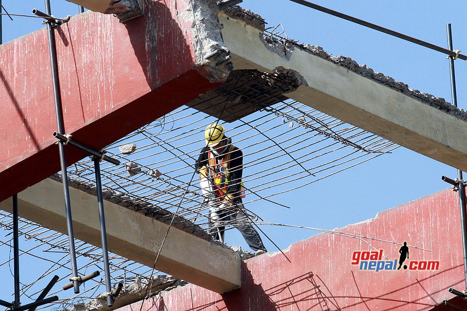 Construction Work At Dasharath Stadium - GN Follow Up