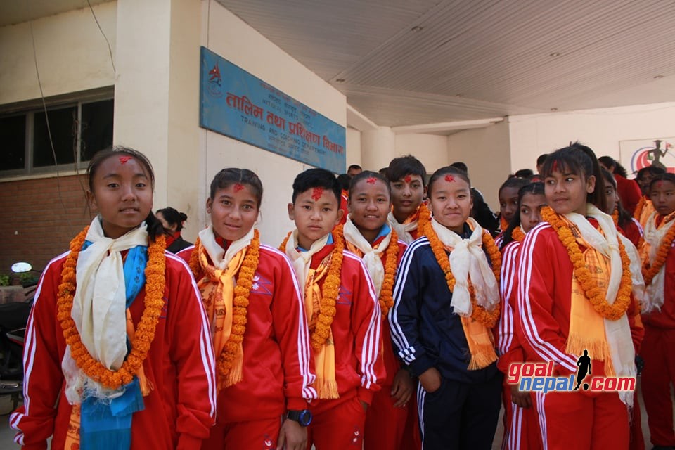 Nepal U15 Girls Team Farewell