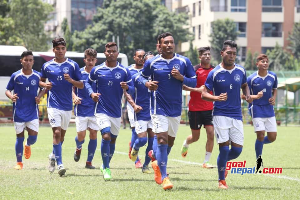 Nepal National Team's Light Training Session In Dhaka