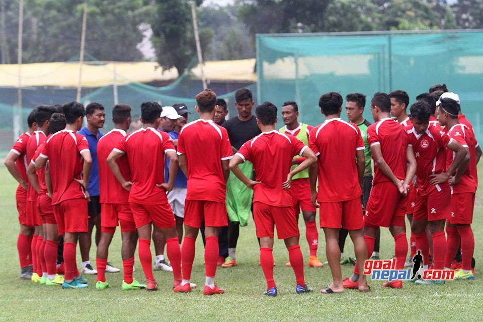 Nepal's Training Session Ahead Of Maldives Clash