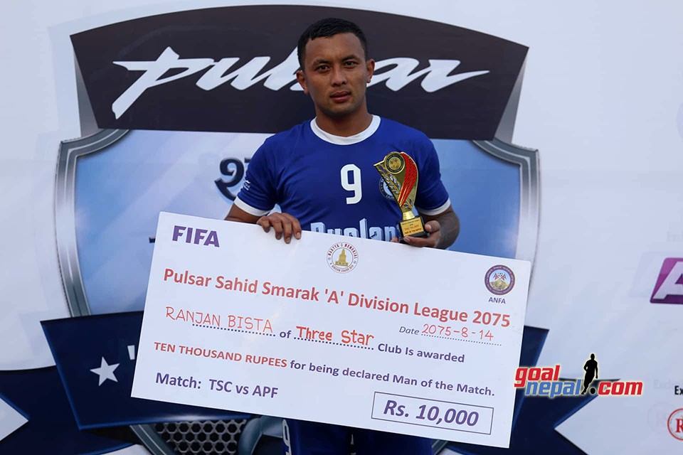 Pulsar Martyr's Memorial A Division League: Ruslan TSC Vs Nepal APF