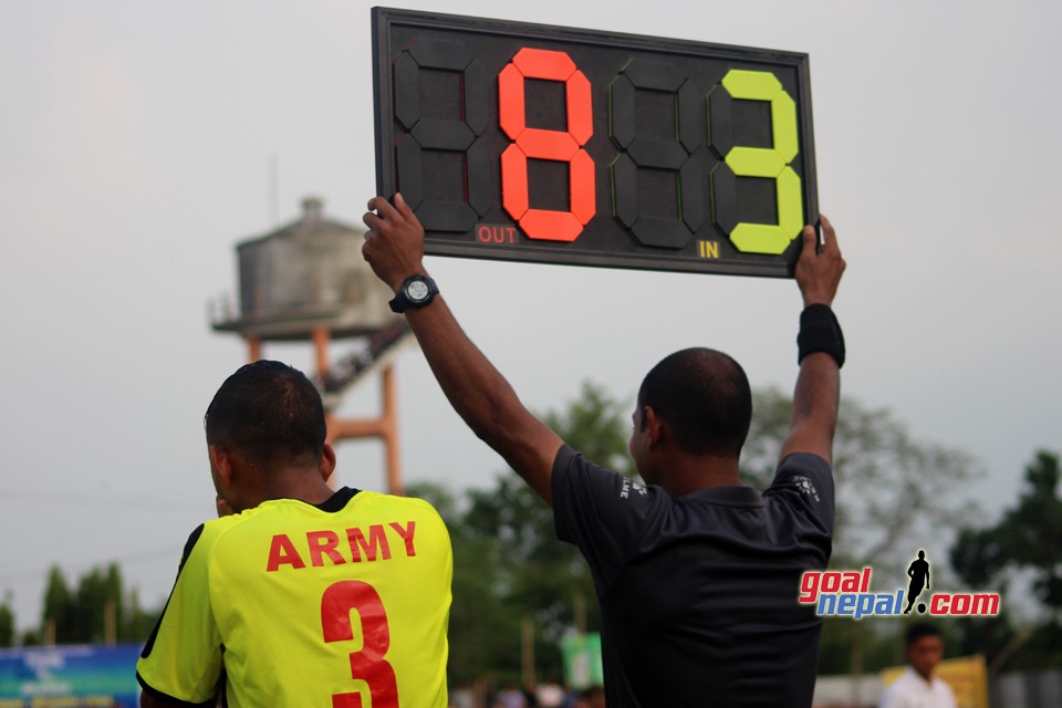 Nepal Army Enters SFs Of 4th Mechinagar Gold Cup