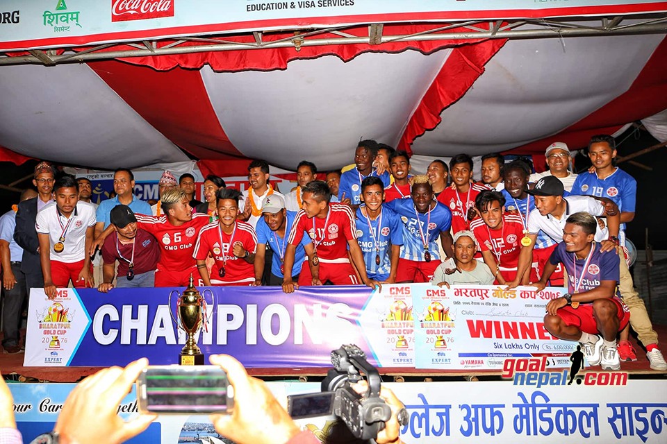 Sankata Club Wins Title Of CMS Bharatpur Gold Cup