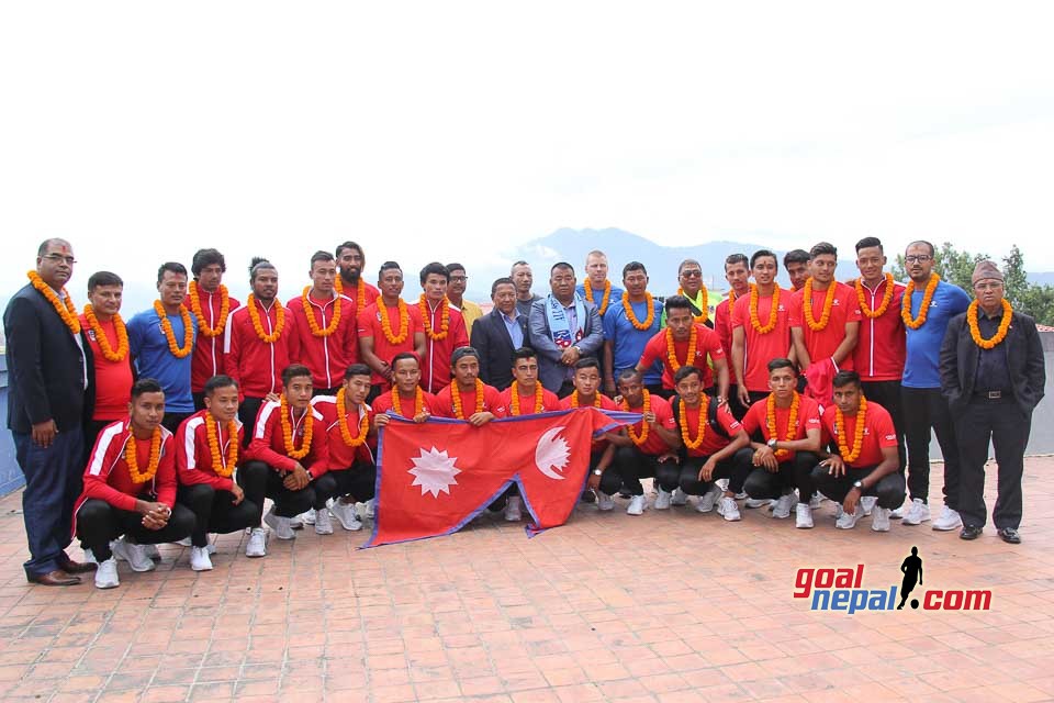Farewell Program for Nepal National Football Team travelling to Malaysia