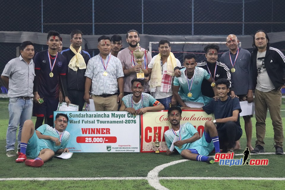 Ward No.10 wins the Title of 1st Sundar Haraicha Mayor Cup Inter Ward Futsal Tournament