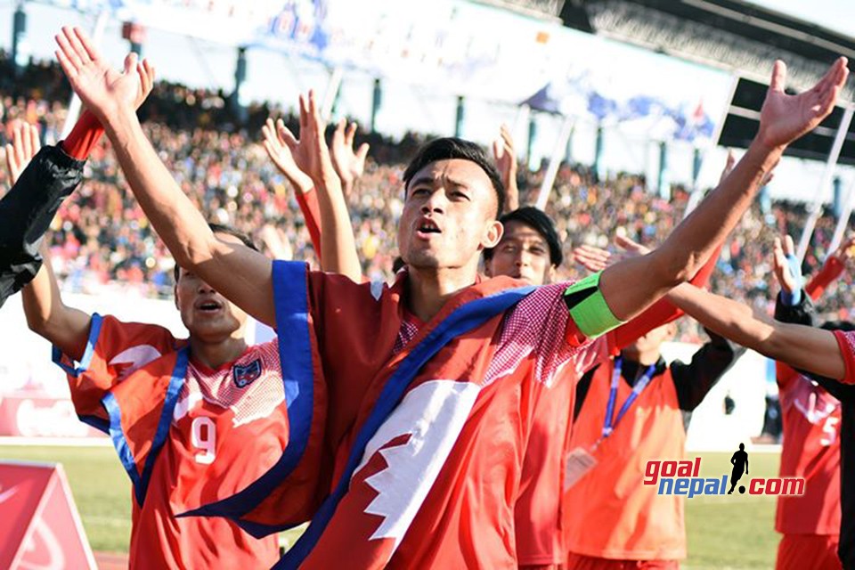 13th SA Games: Nepal Vs Maldives - Viking Clap, Mexican Wave & Thunder NEPAL..NEPAL