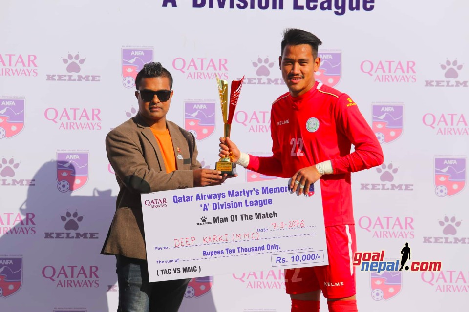 Qatar Airways Martyr's Memorial 'A' Division League: Tribhuwan Army Club Vs Manang Marshyangdi Club