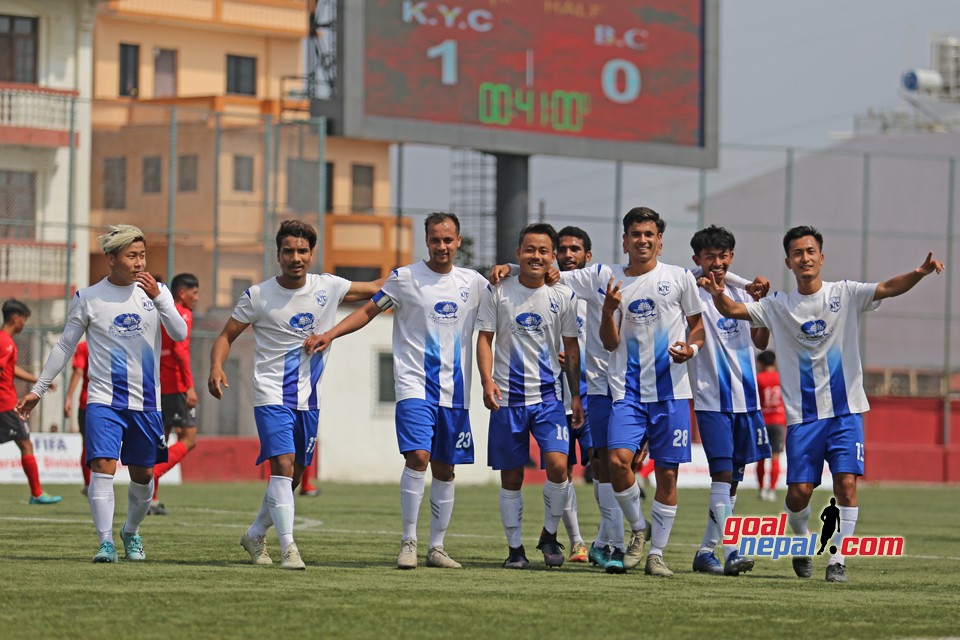 Martyr's Memorial B division League :- Khumaltar Youth Club Vs Bansbari Club