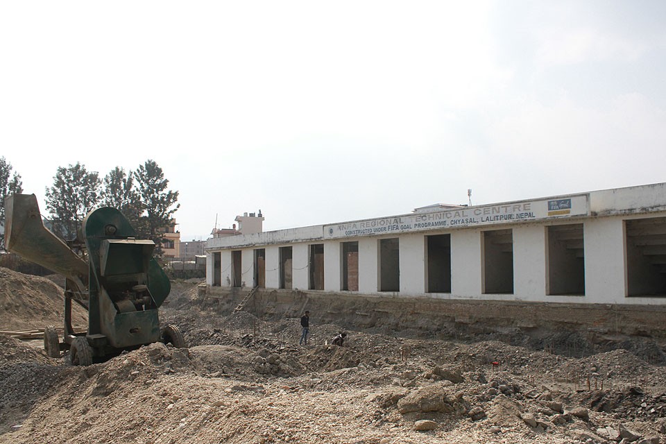 Chyasal Stadium Under construction