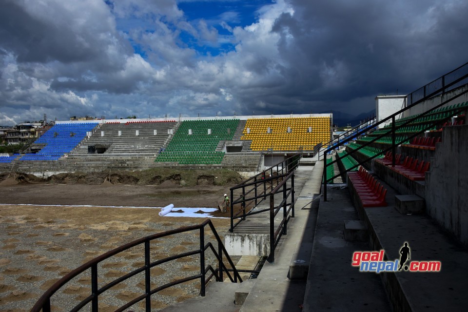 Pitch Construction At Chyasal Stadium - VIDEO