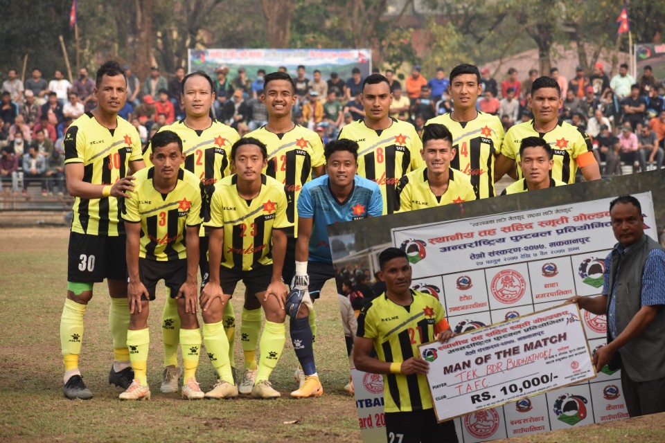 3rd Makwanpur Gold Cup: Tribhuwan Army FC Vs African Roots Association